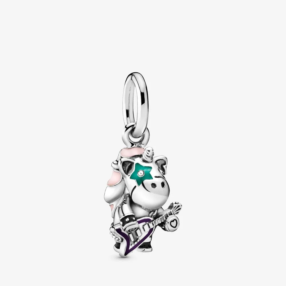 pandora bruno the unicorn punk band dangle charm 798320enmx