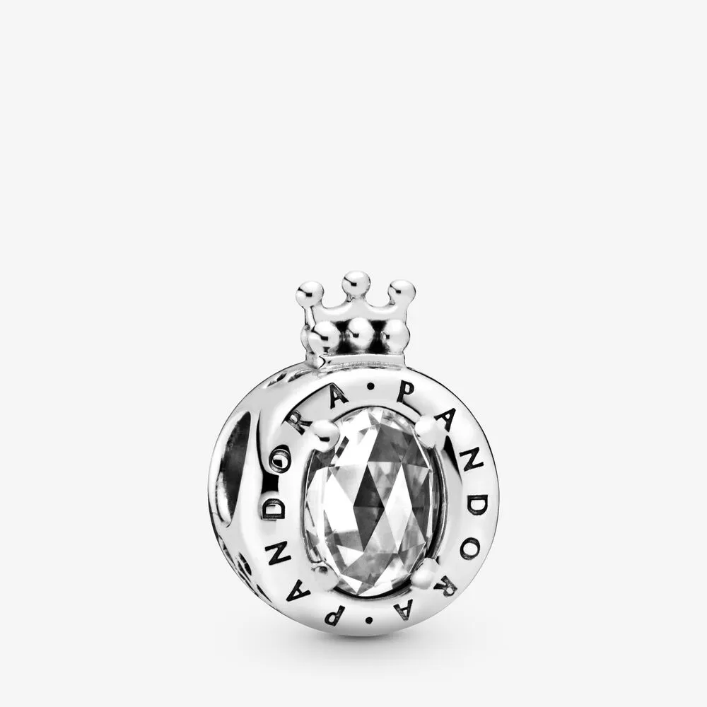 PANDORA Clear Sparkling Crown O Charm - 798266CZ