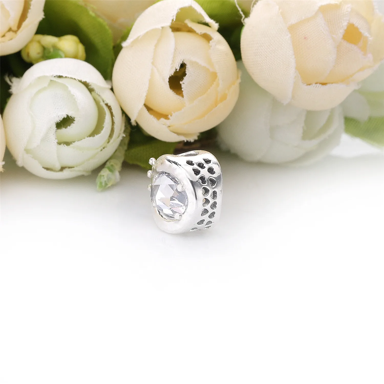 PANDORA Clear Sparkling Crown O Charm - 798266CZ