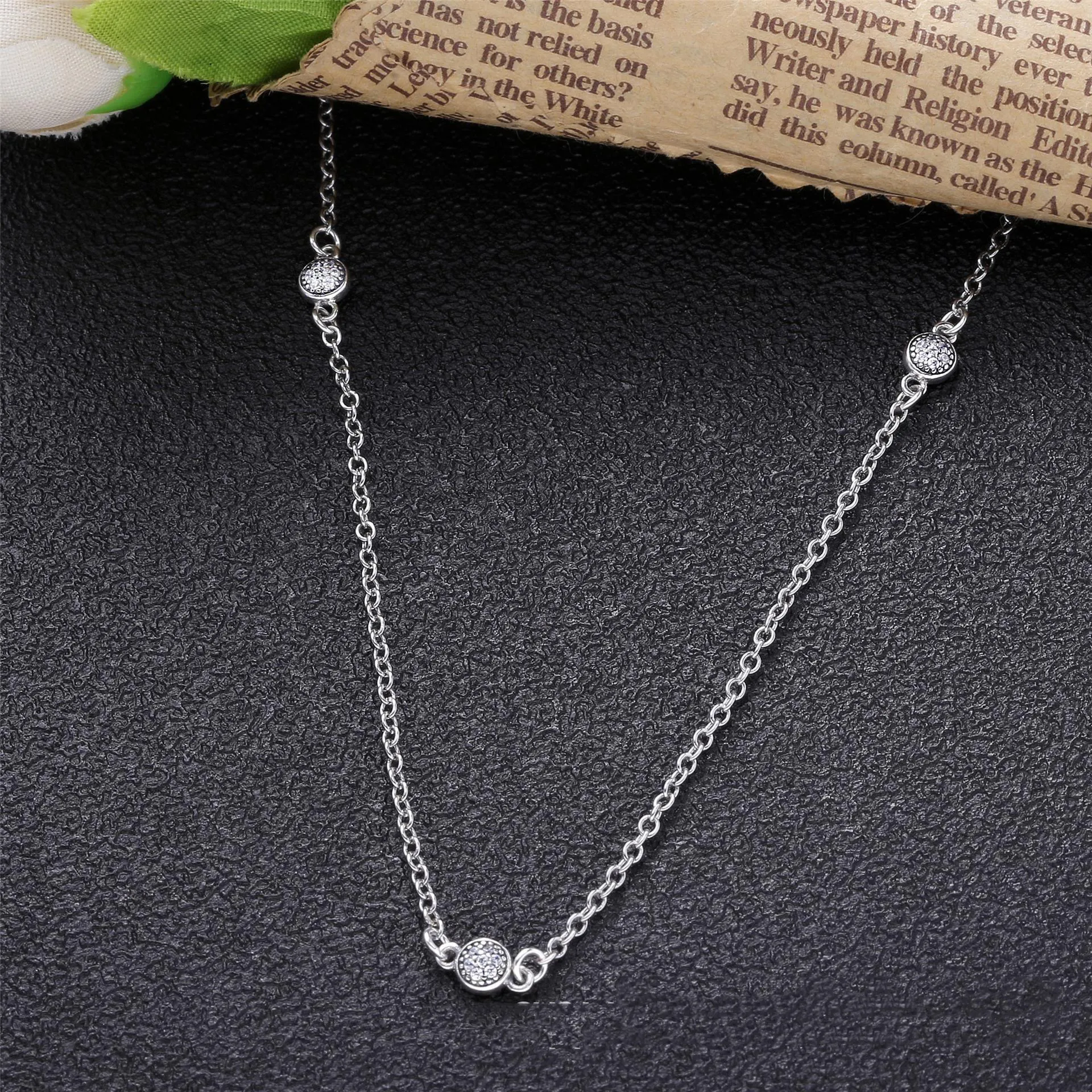 PANDORA Dazzling Dainty Droplets Necklace - 590525CZ