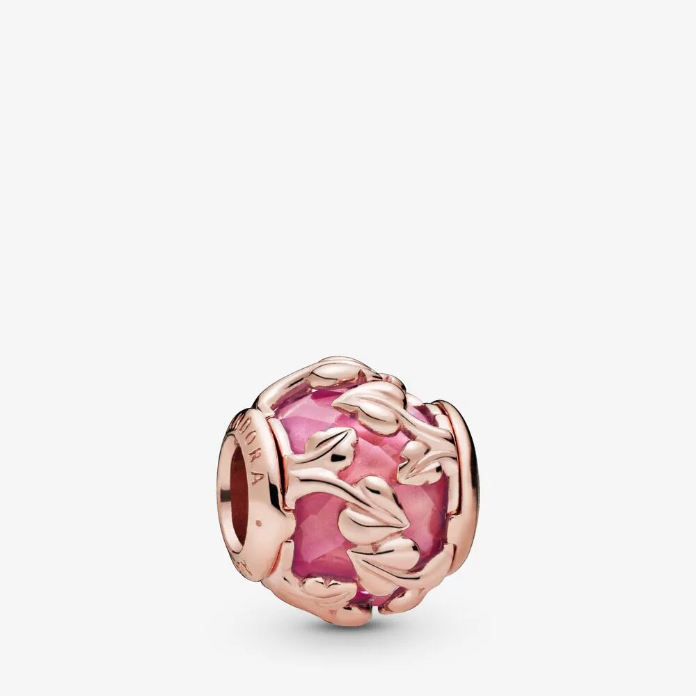 PANDORA Pink Decorative Leaves Charm - 788238SSP