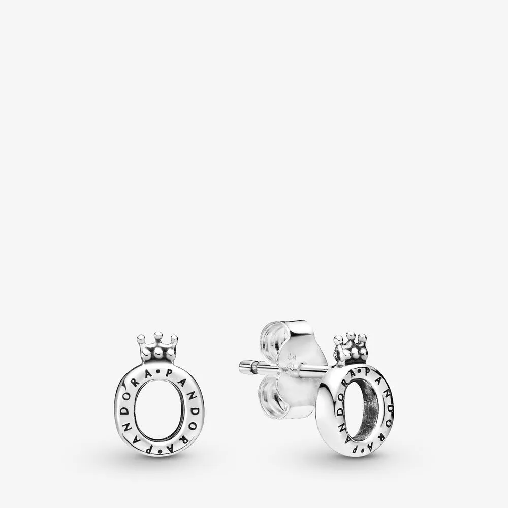 PANDORA Polished Crown O Stud Earrings - 298295