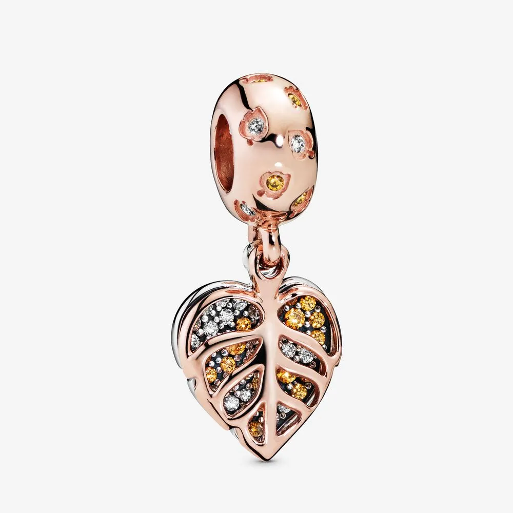 PANDORA Sparkling Leaves Dangle Charm - 788247CZ