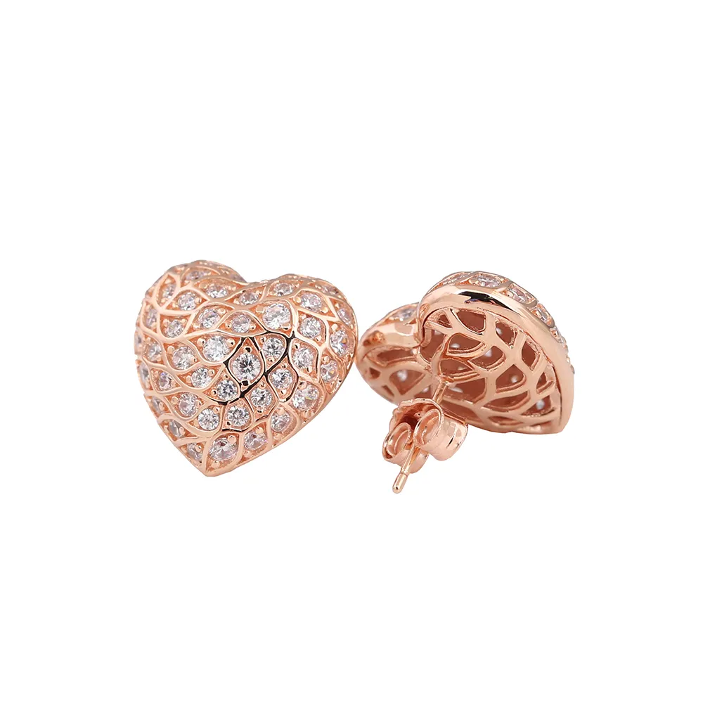 PANDORA Sparkling Pattern Heart Single Earring - 298568C01M