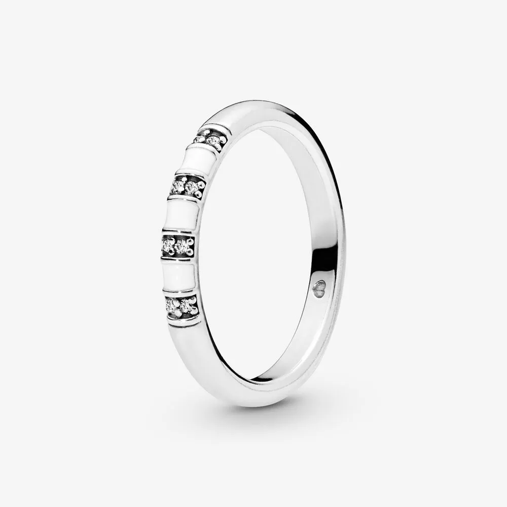 pandora white stripes ring 198052cz