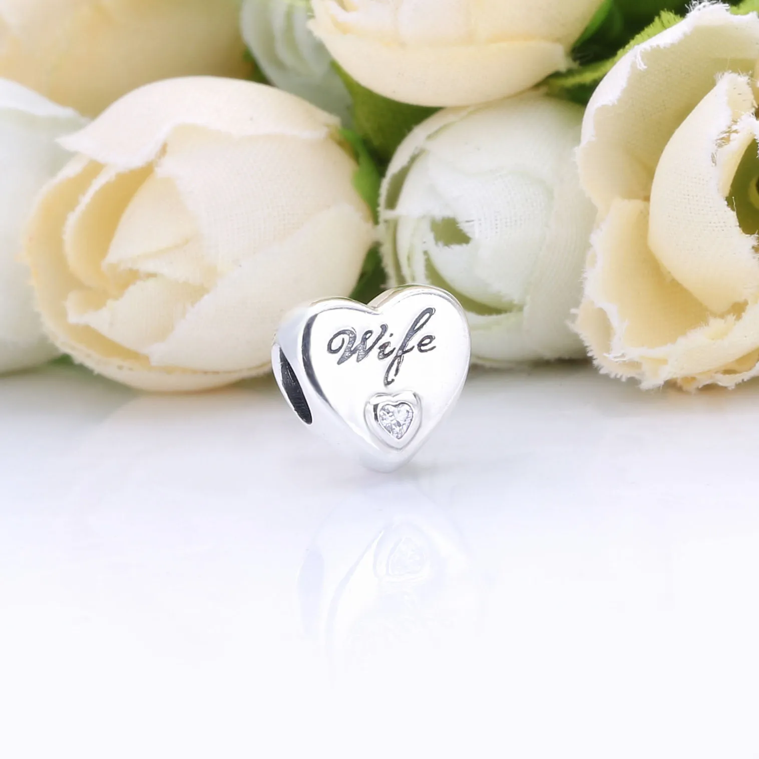 PANDORA Wife Love Heart Charm - 798249PCZ