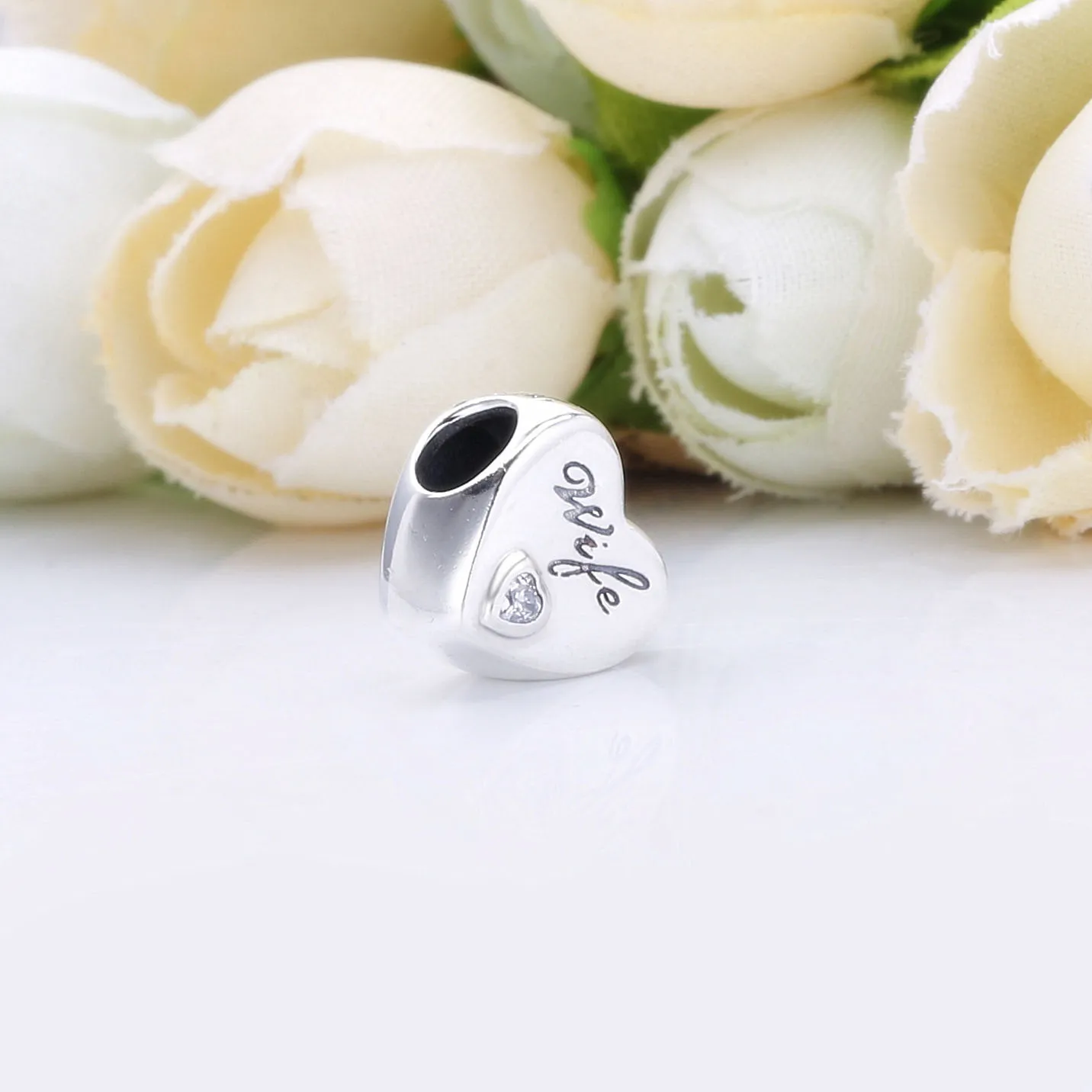 PANDORA Wife Love Heart Charm - 798249PCZ