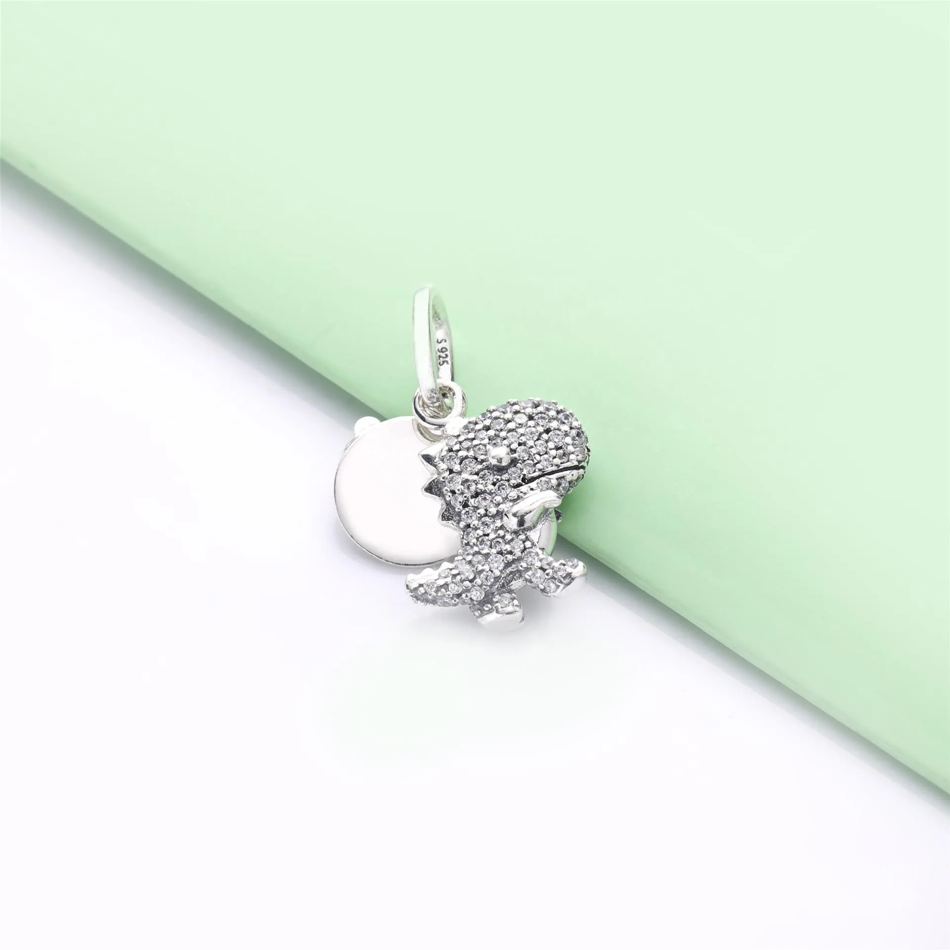 Pavé Dinosaur Dangle Charm - 798186CZ