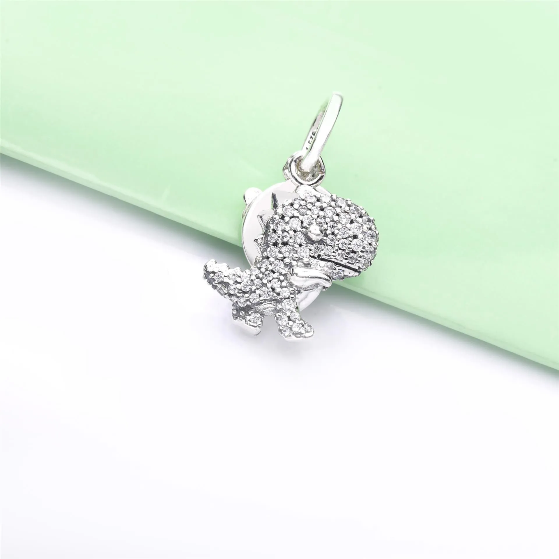 Pavé Dinosaur Dangle Charm - 798186CZ