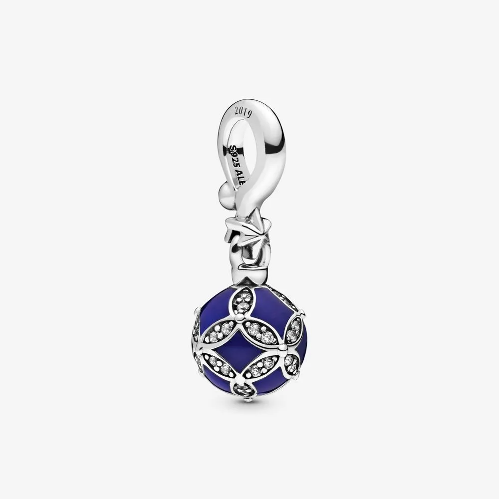 PANDORA Blue Christmas Ornament Dangle Charm - 798512C01