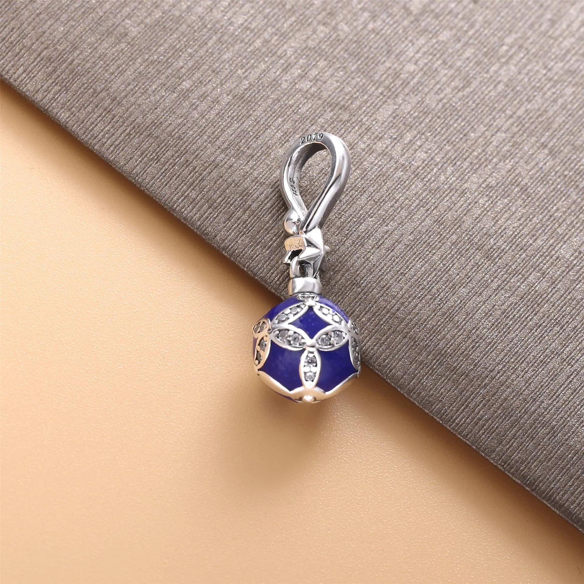 PANDORA Blue Christmas Ornament Dangle Charm - 798512C01