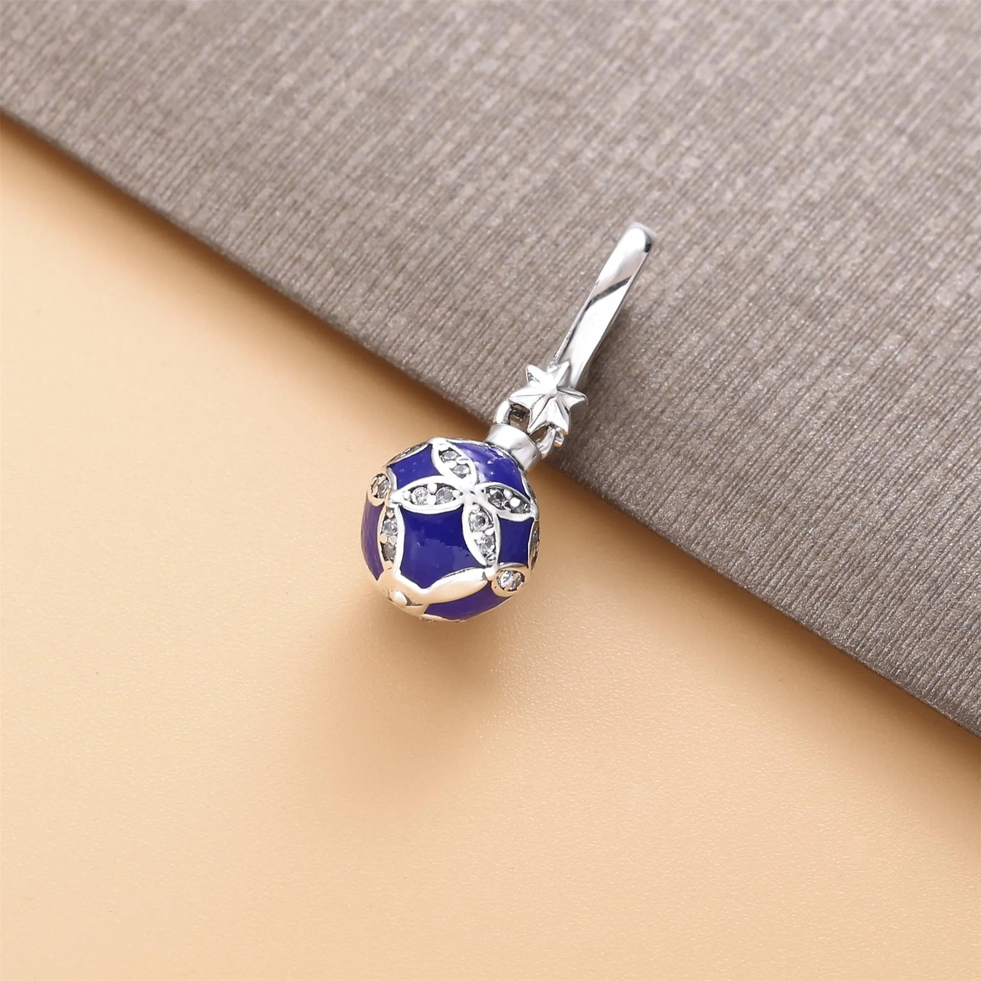 PANDORA Blue Christmas Ornament Dangle Charm - 798512C01