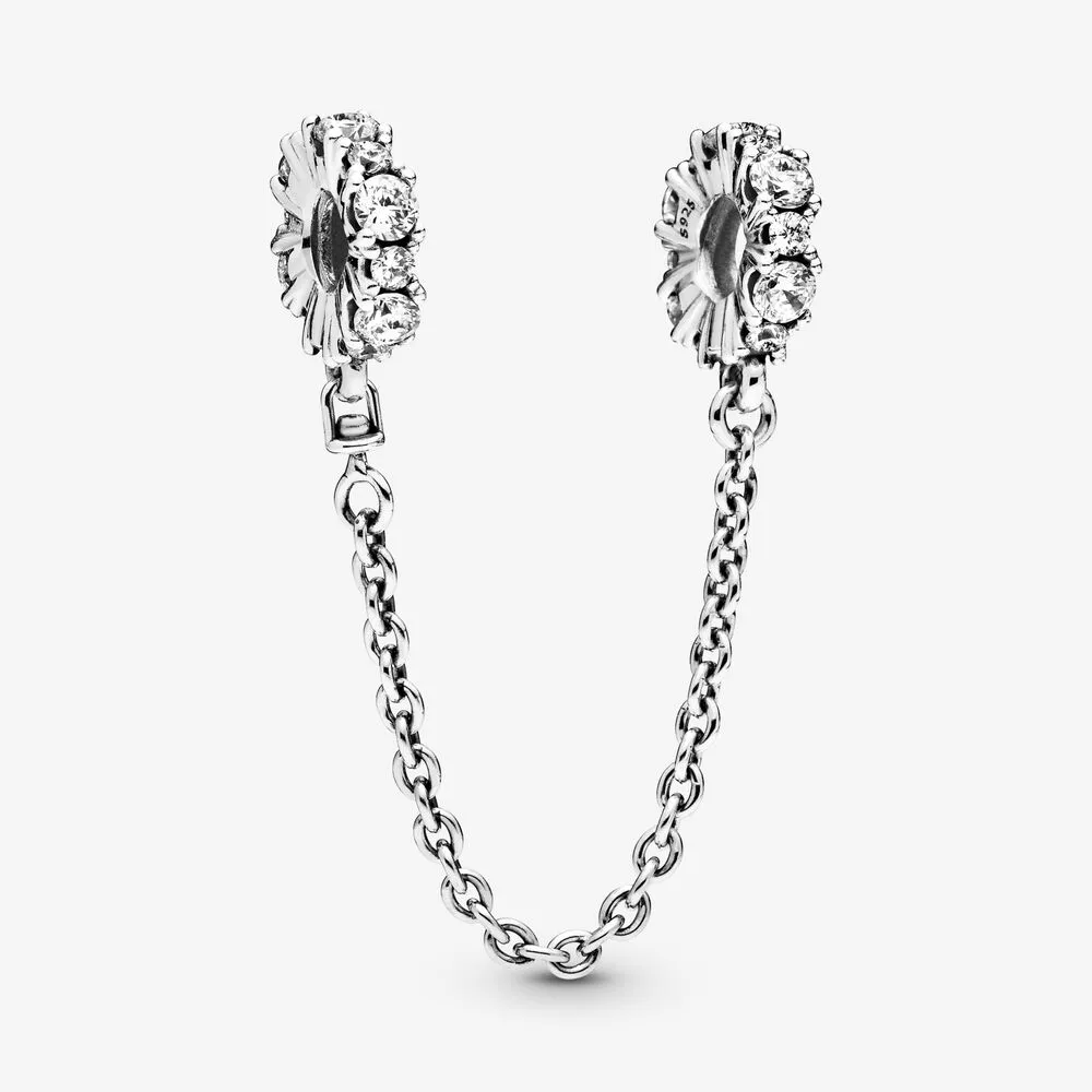 PANDORA Clear Sparkle Safety Chain Charm - 798488C01-05