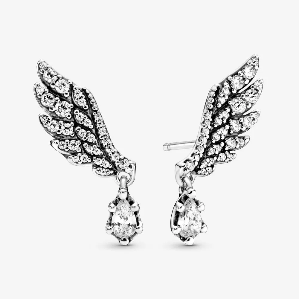 PANDORA Dangling Angel Wing Stud Earrings - 298493C01