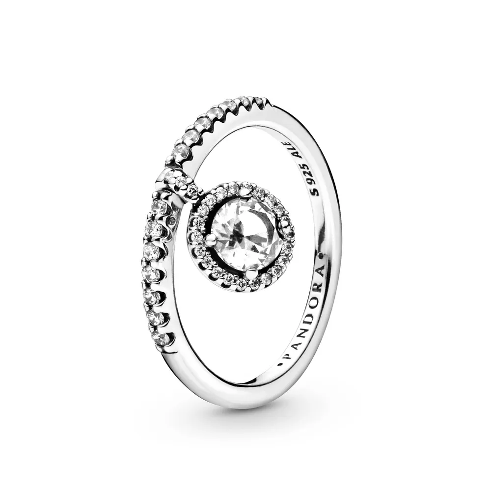 PANDORA Dangling Round Sparkle Ring - 198491C01