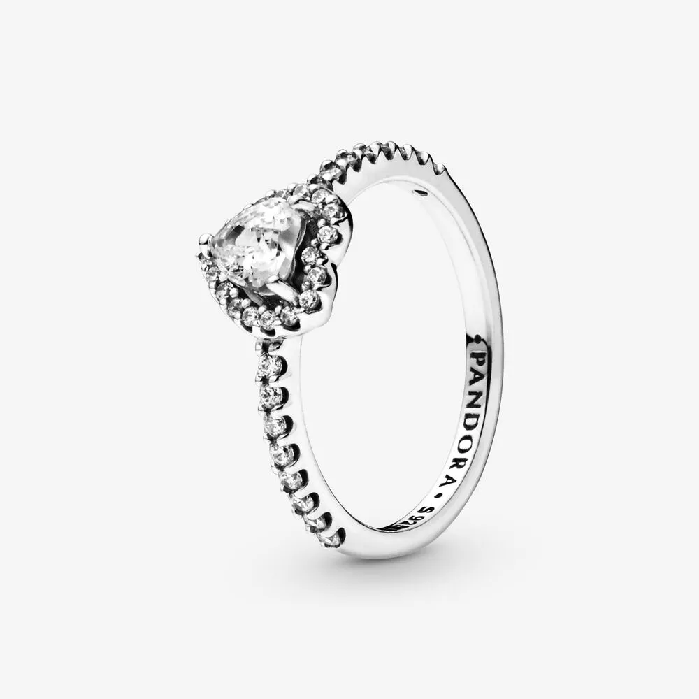 PANDORA Elevated Heart Ring - 198421C01