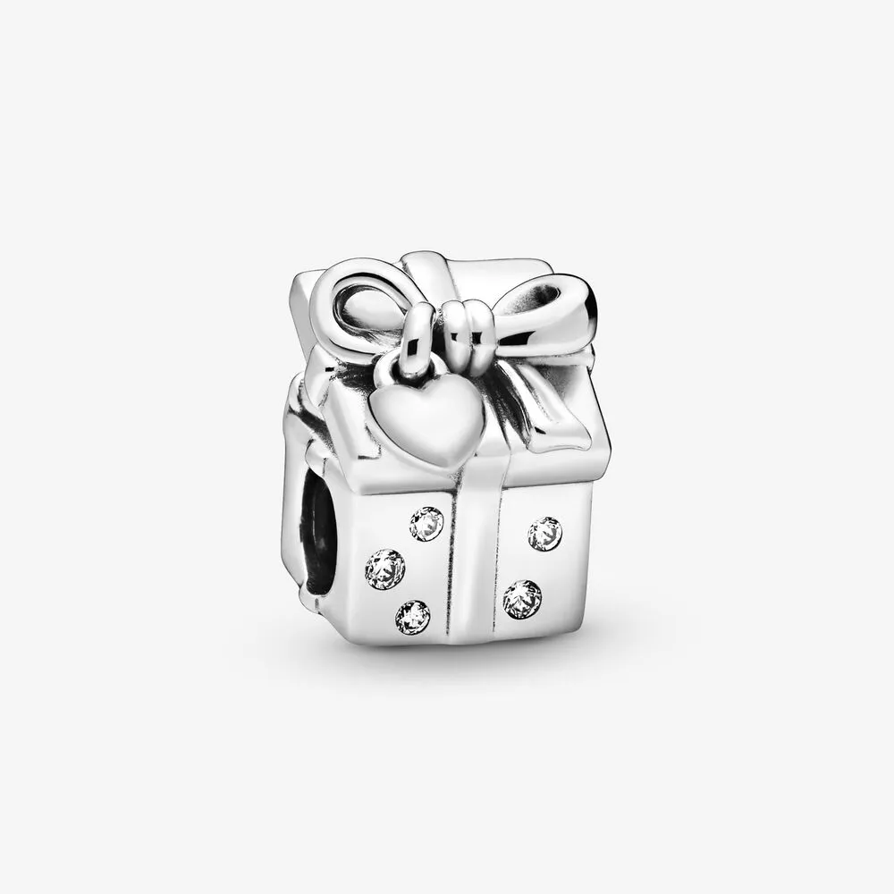 PANDORA Santa in a Giftbox Charm - 798470C01