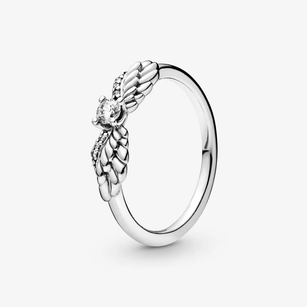 PANDORA Sparkling Angel Wings Ring - 198500C01