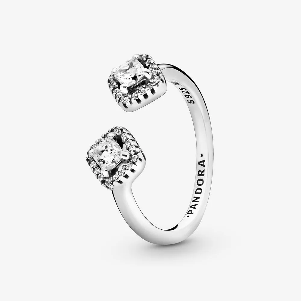 pandora square sparkle open ring 198506c01