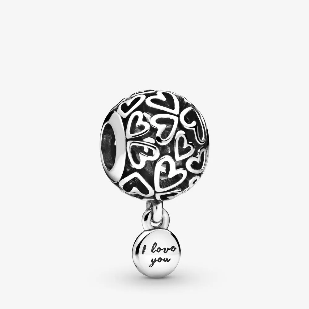 PANDORA Openwork Love Hearts Charm - 798606C00