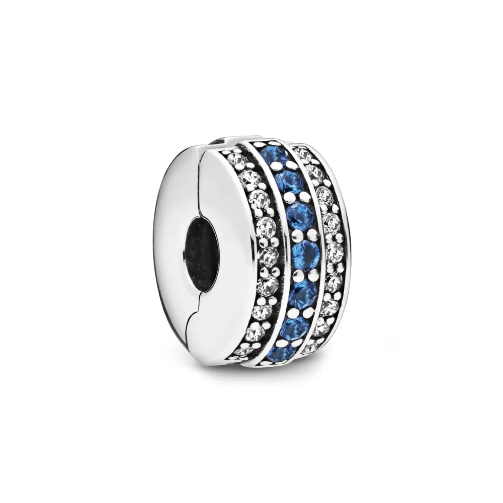 pandora sparkling blue line clip 798480c01