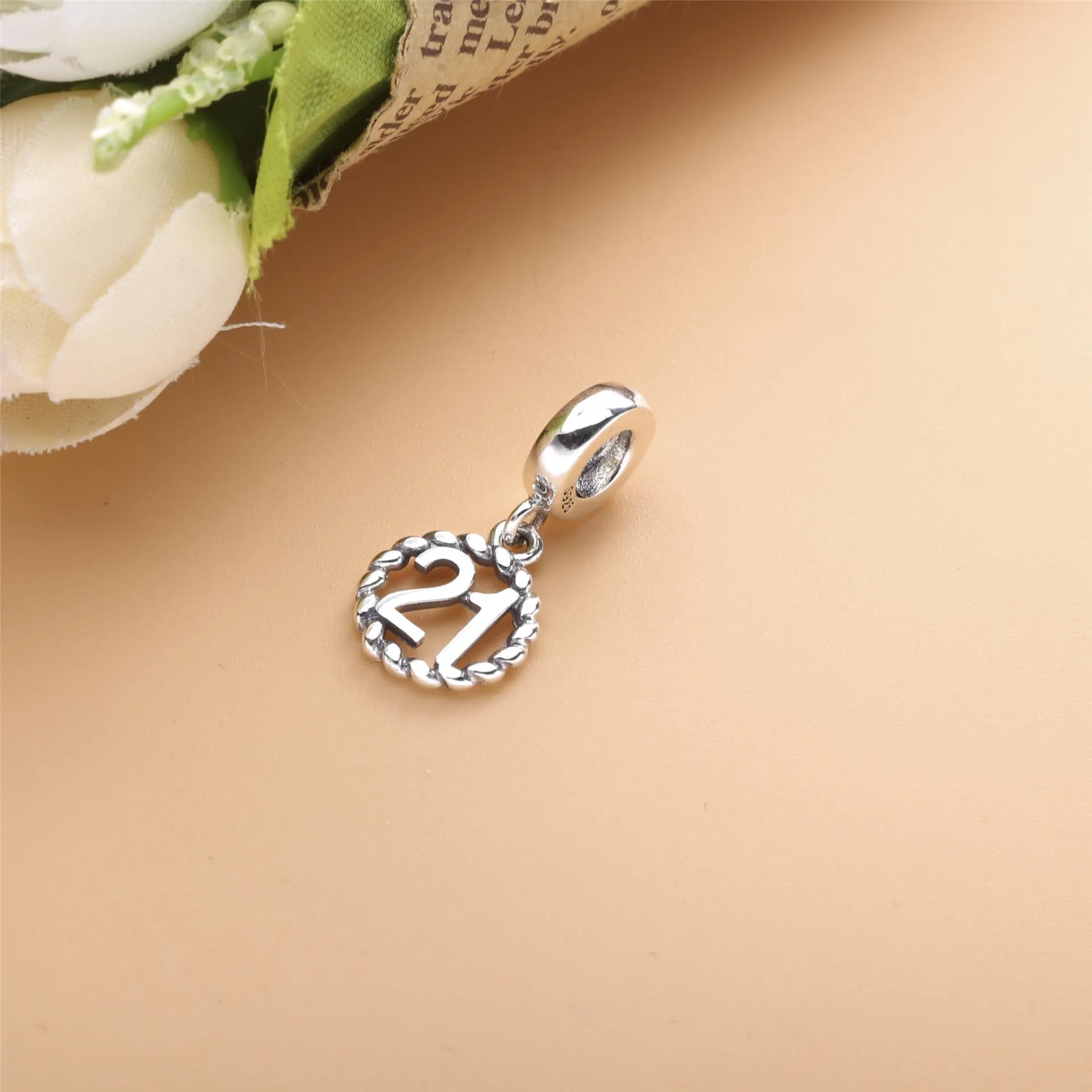 PANDORA 21st Birthday Pendant Charm - 790496