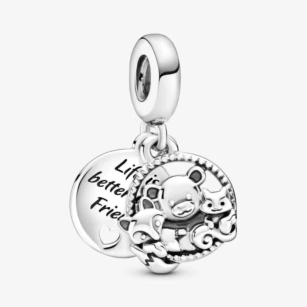 pandora bear fox squirrel dangle charm 799078c00