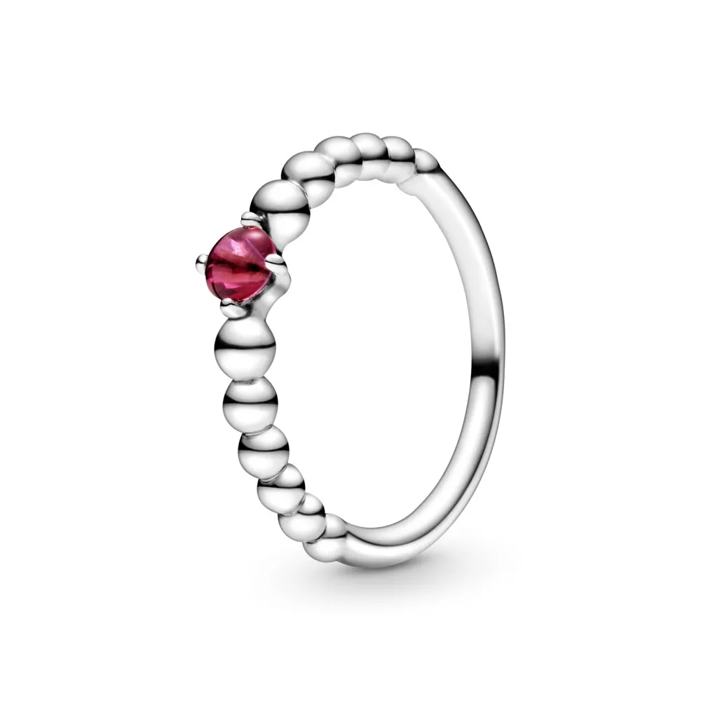 PANDORA Blazing Red Beaded Ring - 198867C02