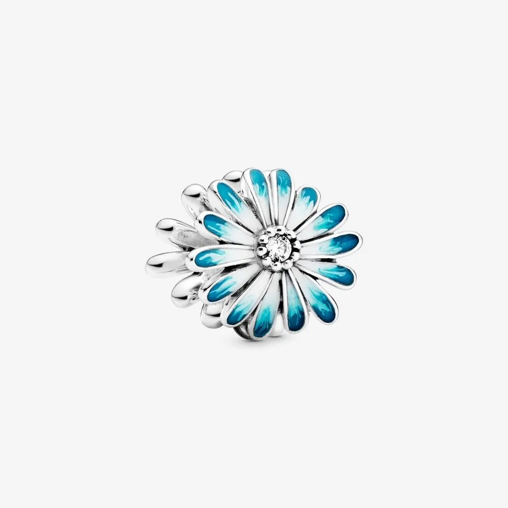 pandora blue daisy flower charm 798775c01