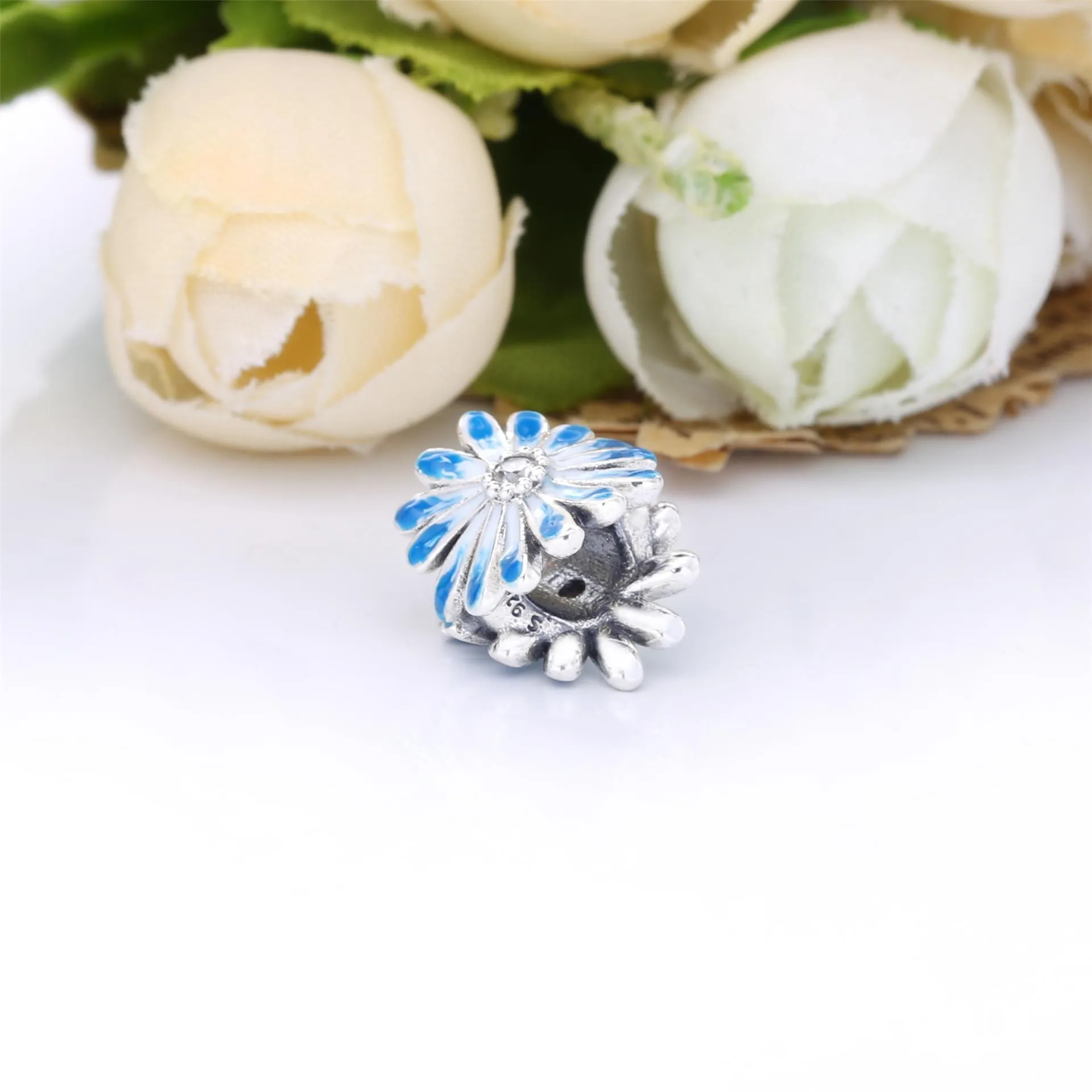 PANDORA Blue Daisy Flower Charm - 798775C01