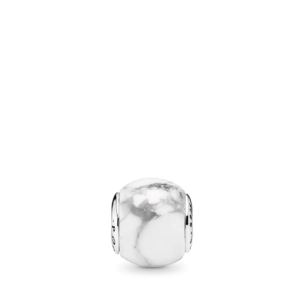 PANDORA Charm in silver with smooth magnesite - 796010MAG