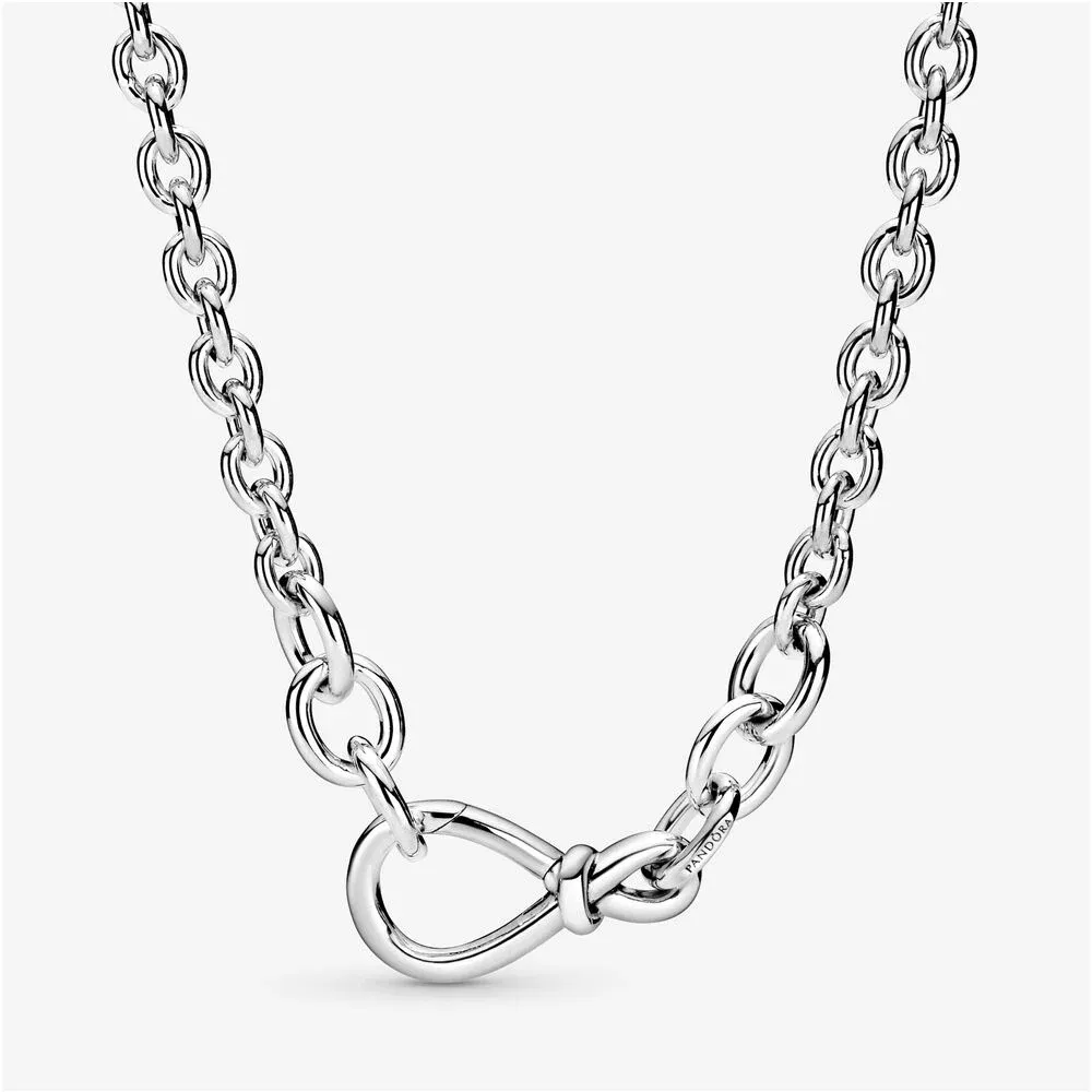 pandora chunky infinity knot chain necklace 398902c00