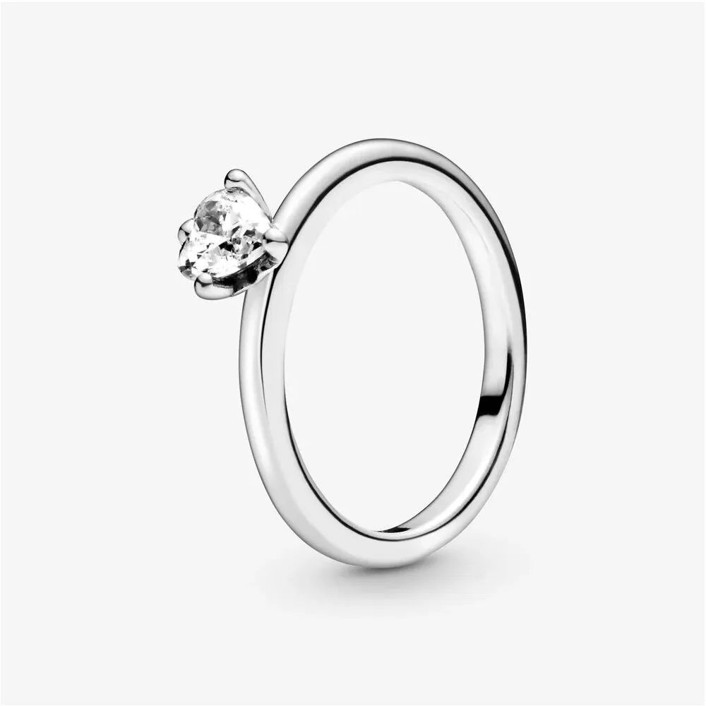 PANDORA Clear Heart Solitaire Ring - 198691C01