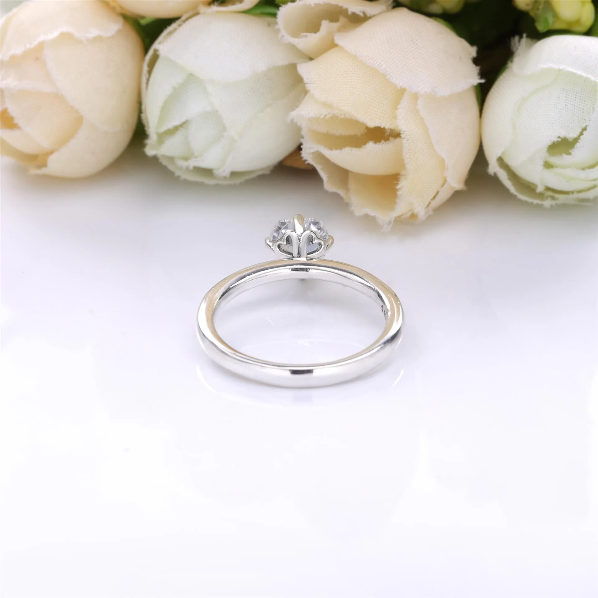 PANDORA Clear Heart Solitaire Ring - 198691C01