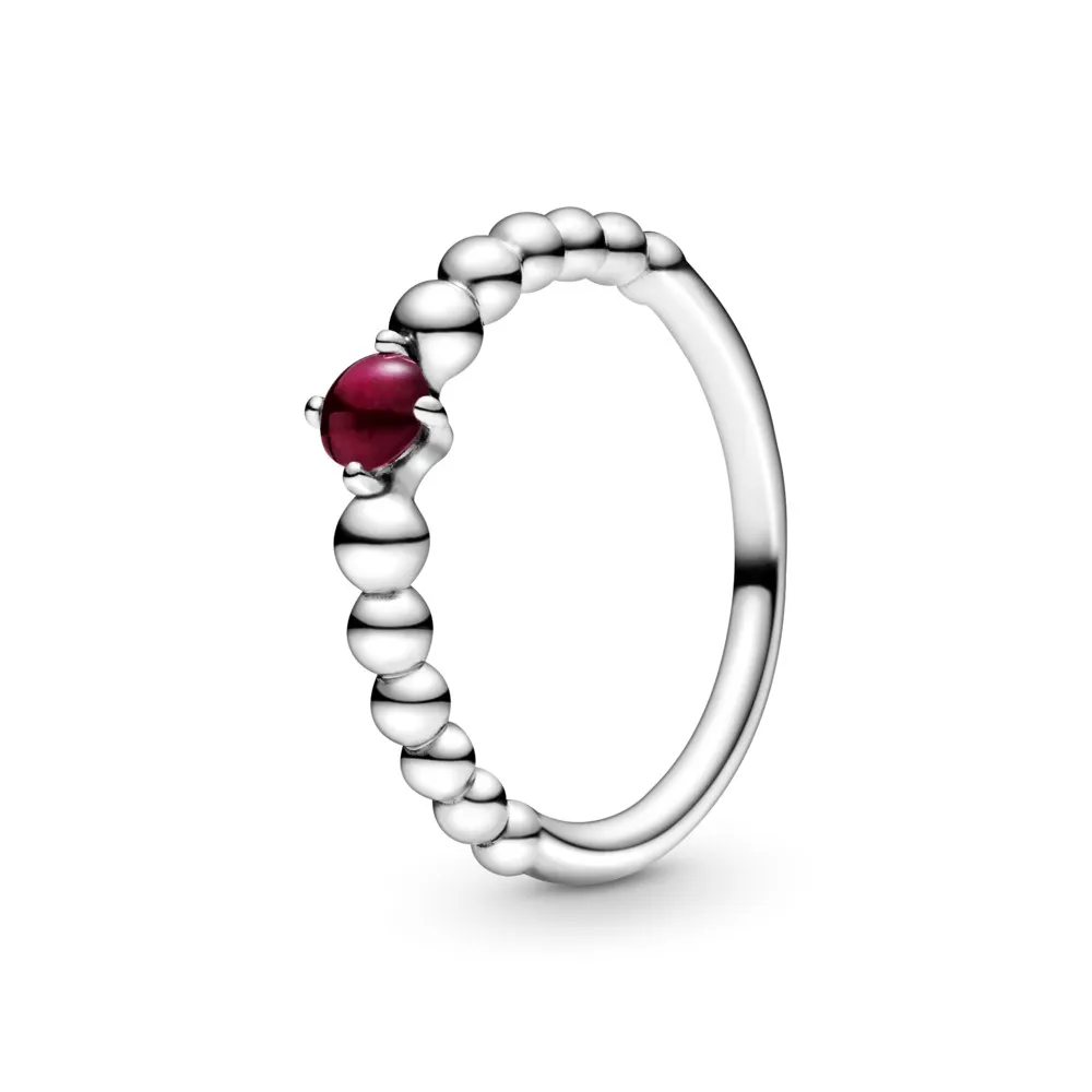 PANDORA Dark Red Beaded Ring - 198867C08