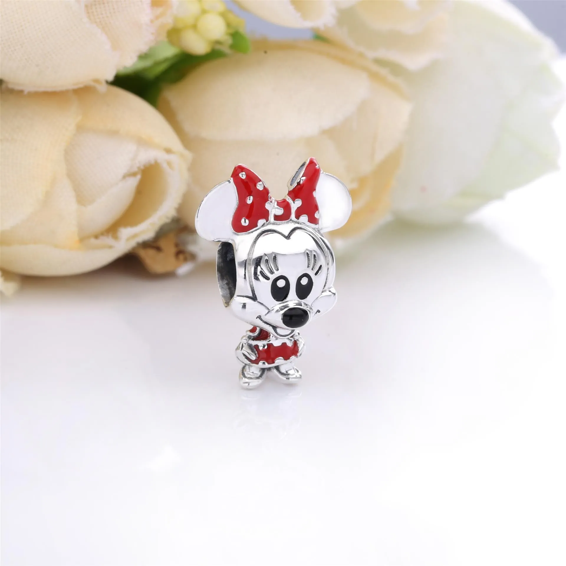 PANDORA Disney Minnie Mouse Dotted Dress & Bow Charm - 798880C02