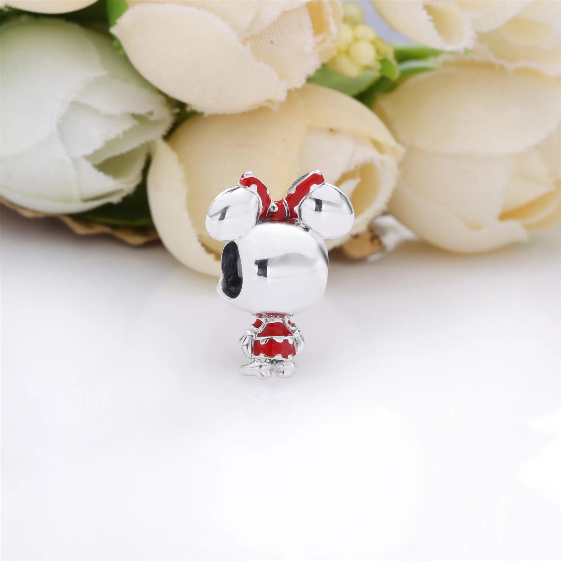 PANDORA Disney Minnie Mouse Dotted Dress & Bow Charm - 798880C02