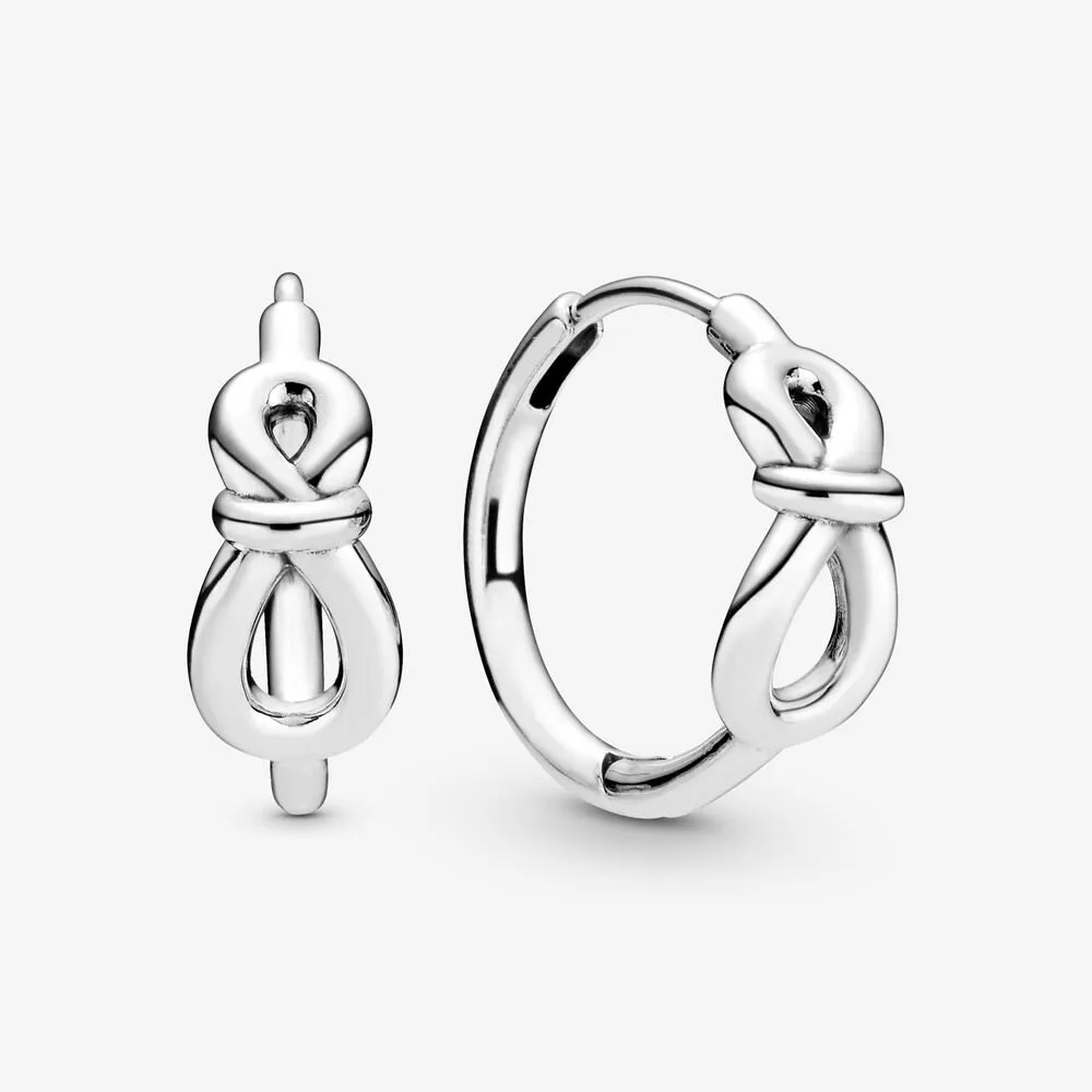 pandora infinity knot hoop earrings 298889c00