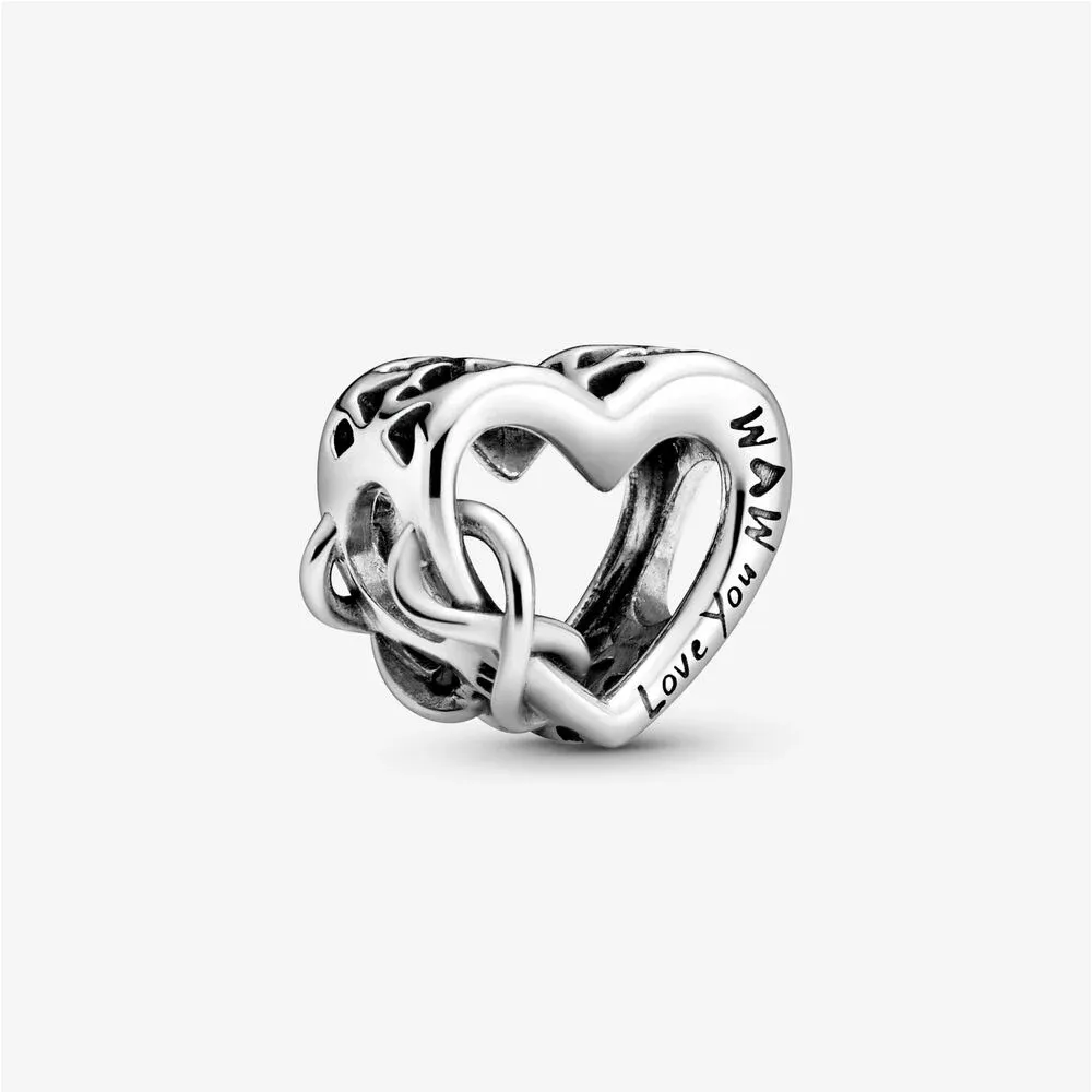 PANDORA Love You Mum Infinity Heart Charm - 798825C00