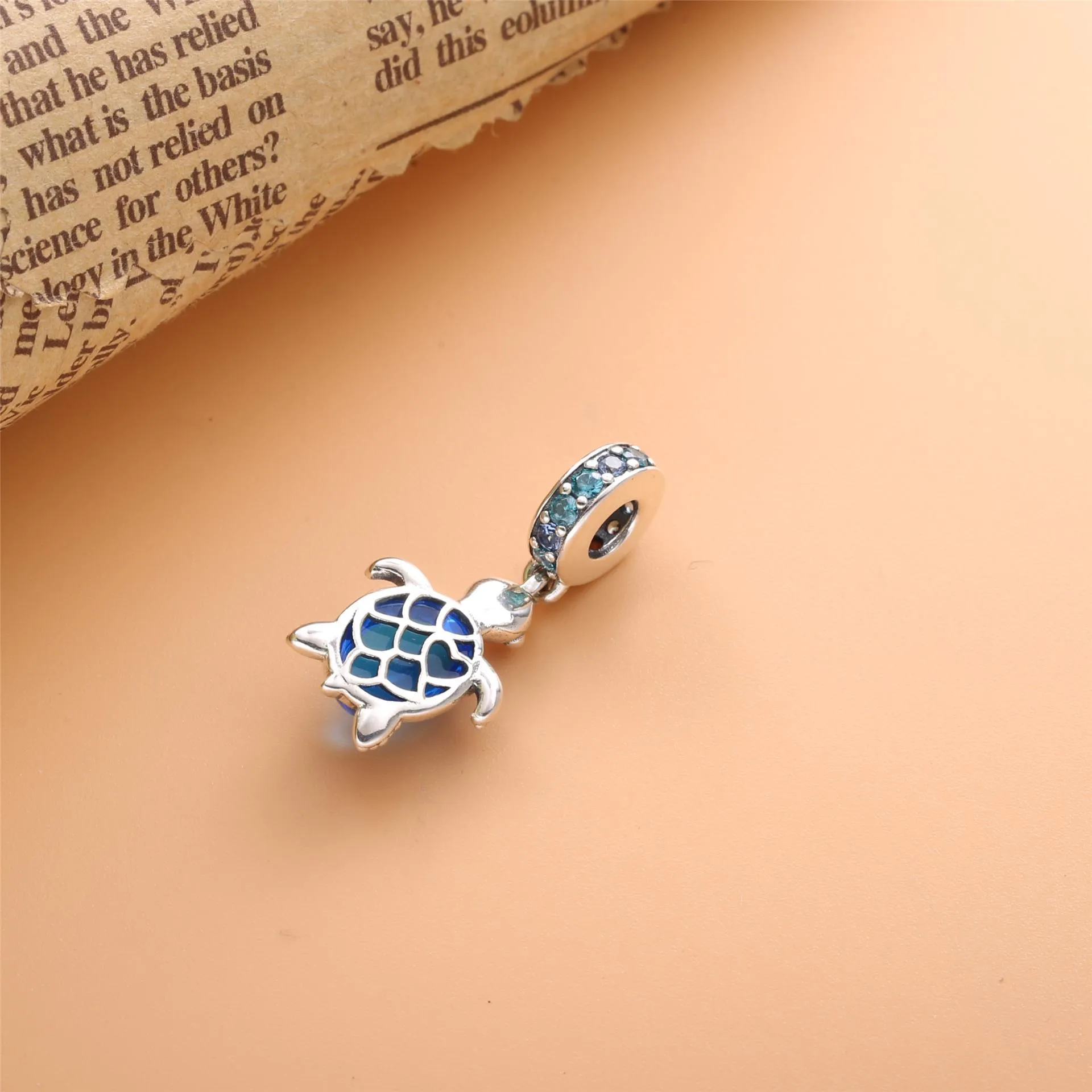 PANDORA Murano Glass Sea Turtle Dangle Charm - 798939C01