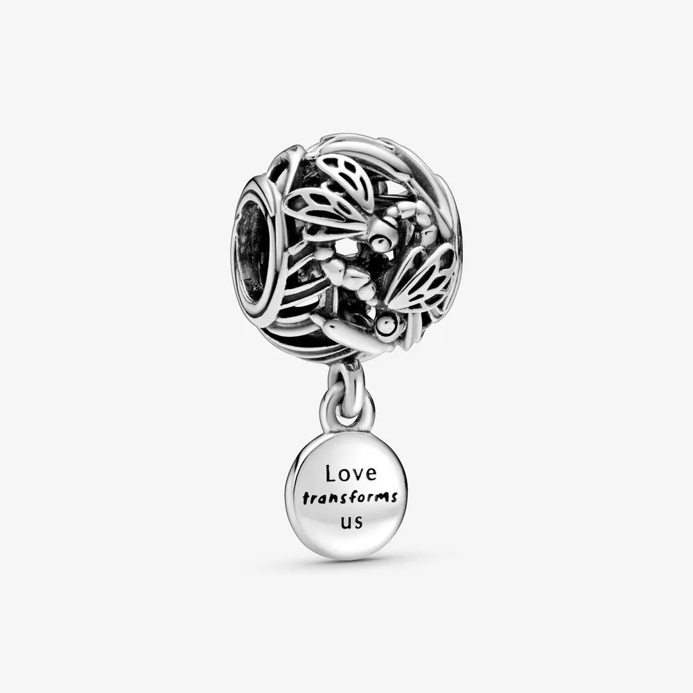 PANDORA Openwork Dragonfly Love Charm - 798814C00