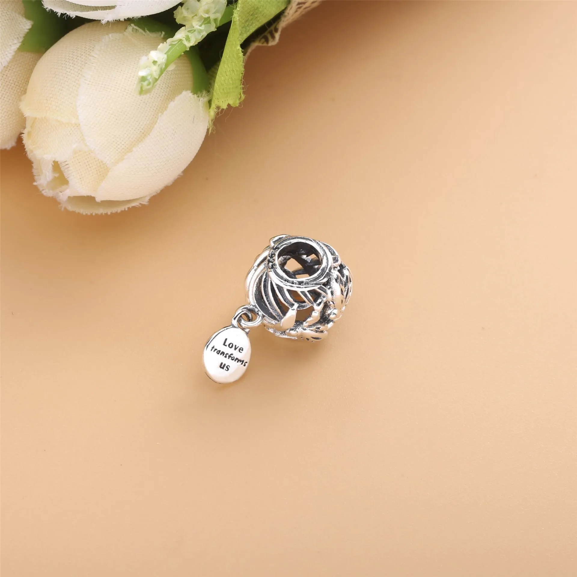 PANDORA Openwork Dragonfly Love Charm - 798814C00