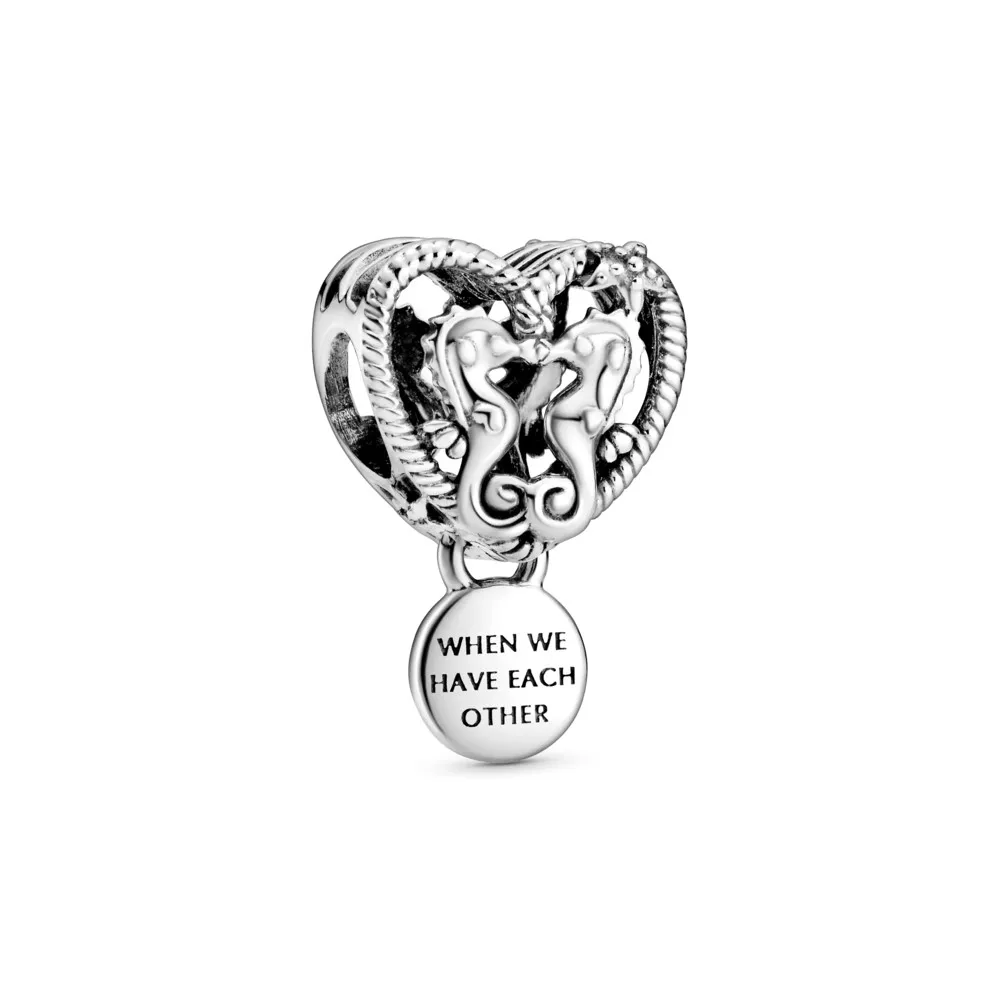 PANDORA Openwork Seahorses Heart Charm - 798949C00