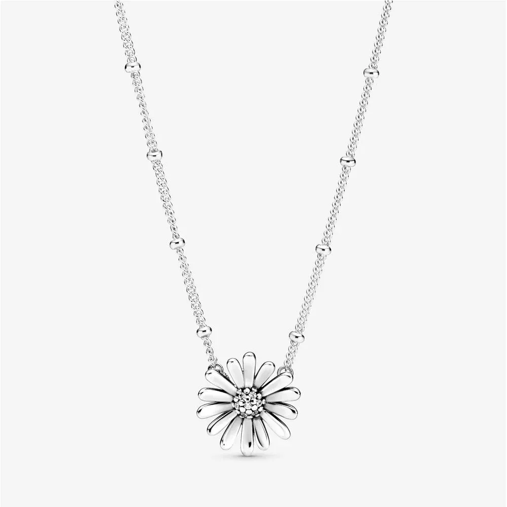 PANDORA Pavé Daisy Flower Collier Necklace - 398964C01