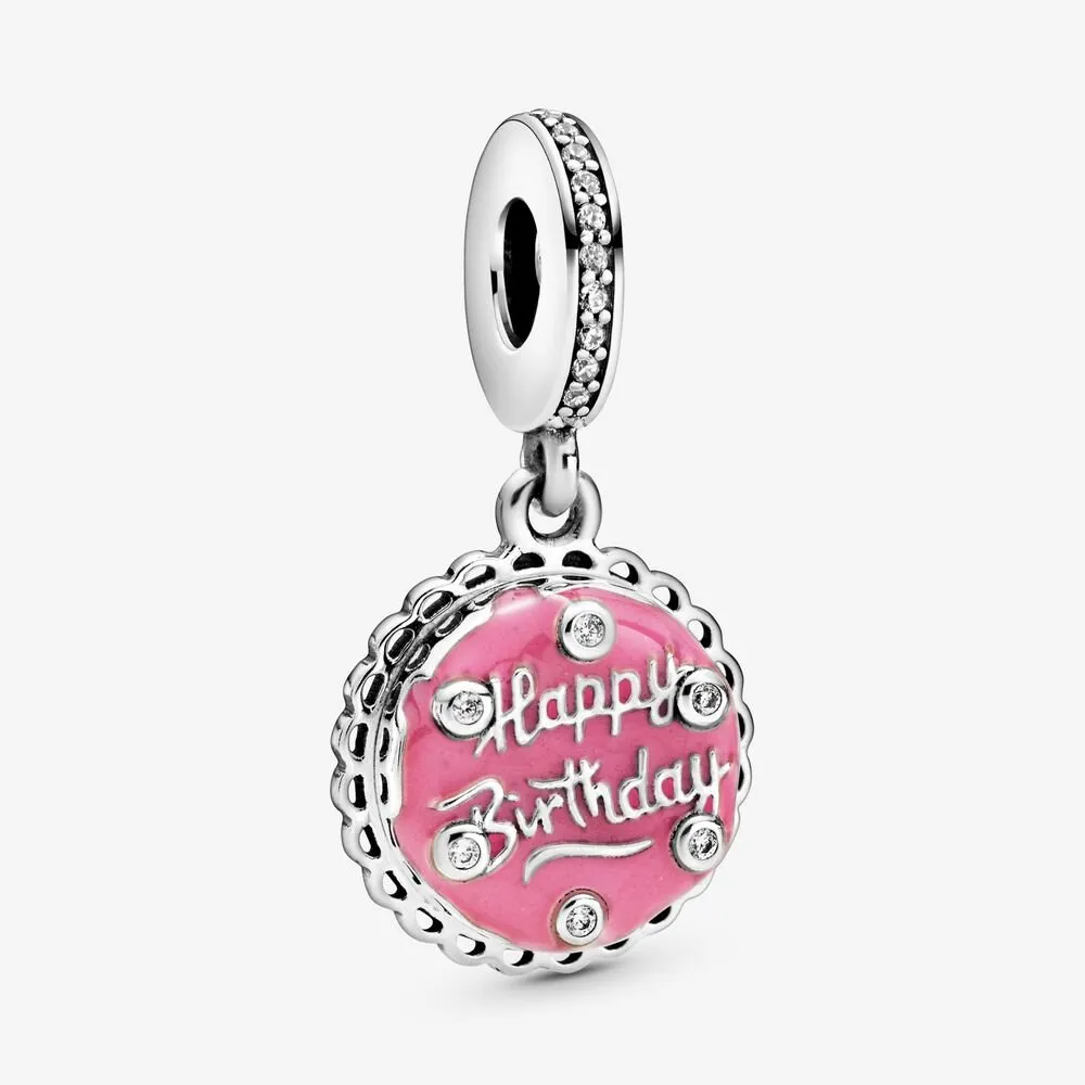 PANDORA Pink Birthday Cake Dangle Charm - 798888C01