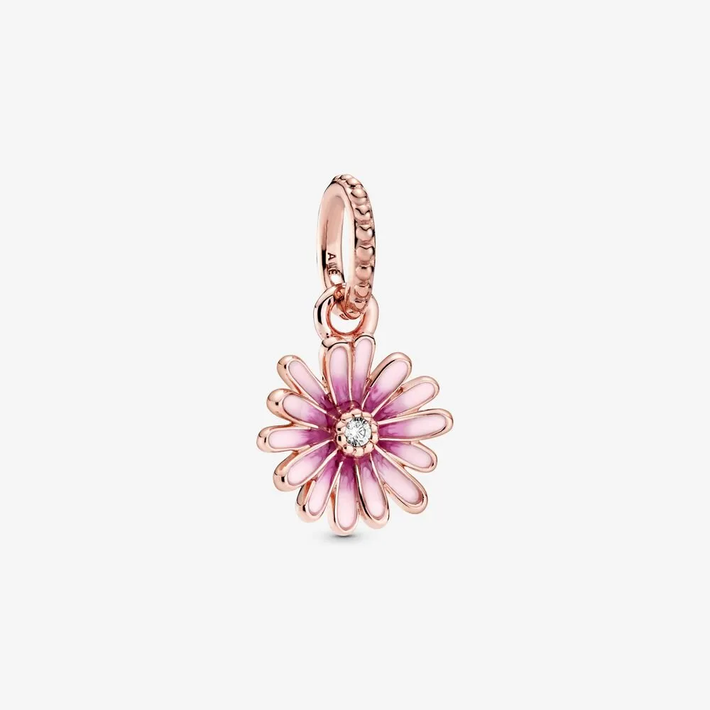 PANDORA Pink Daisy Flower Dangle Charm - 788771C01