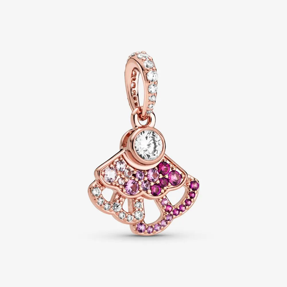 PANDORA Pink Fan Dangle Charm - 788147C01