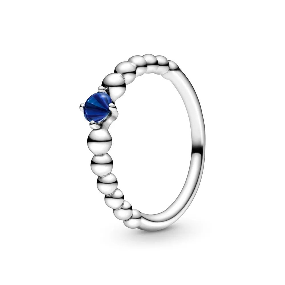 PANDORA Sea Blue Beaded Ring - 198867C12