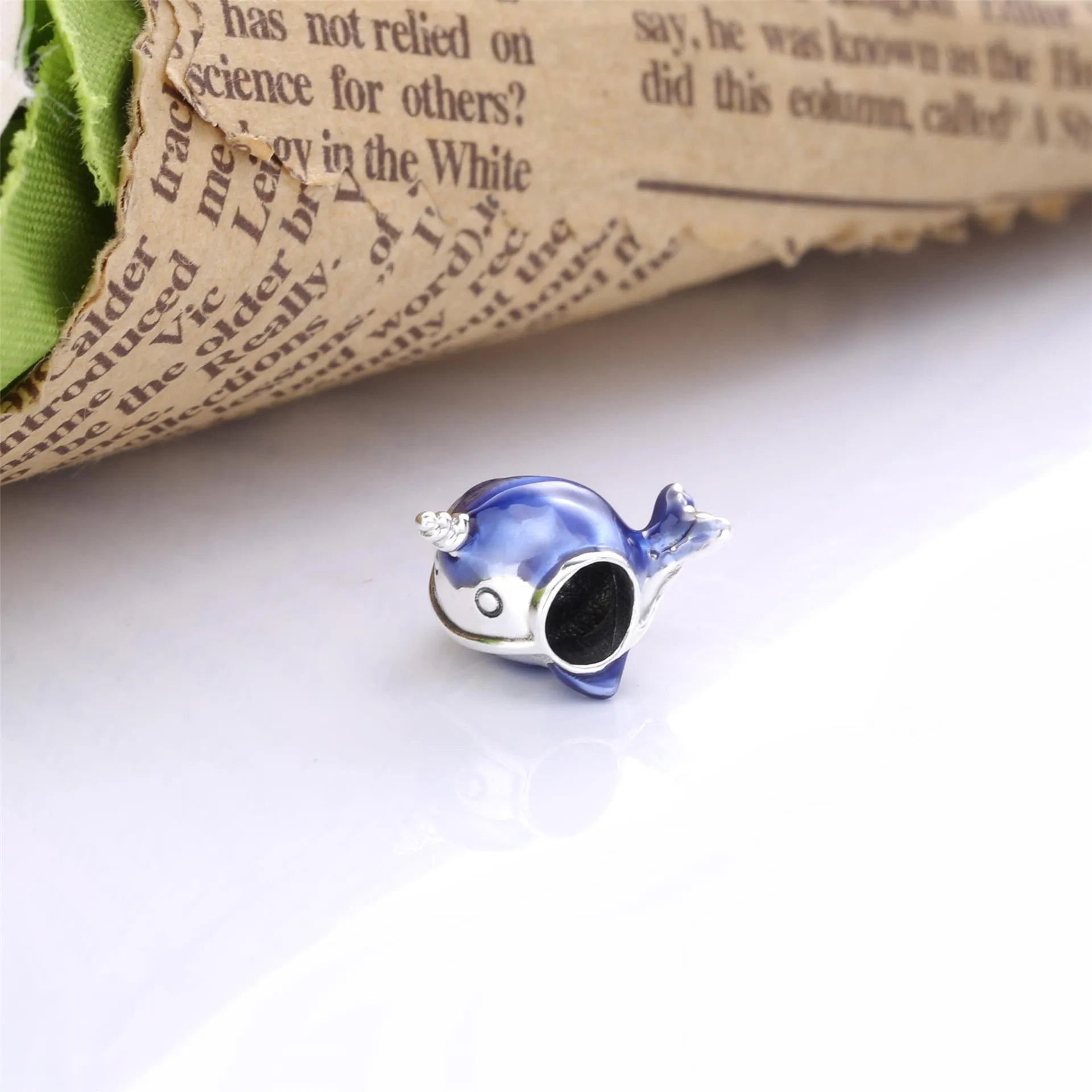 PANDORA Shimmering Narwhal Charm - 798965C01