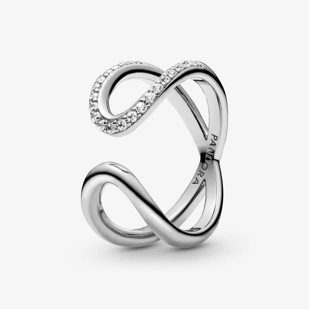 PANDORA Silver Wrapped Open Infinity Ring - 188882C02